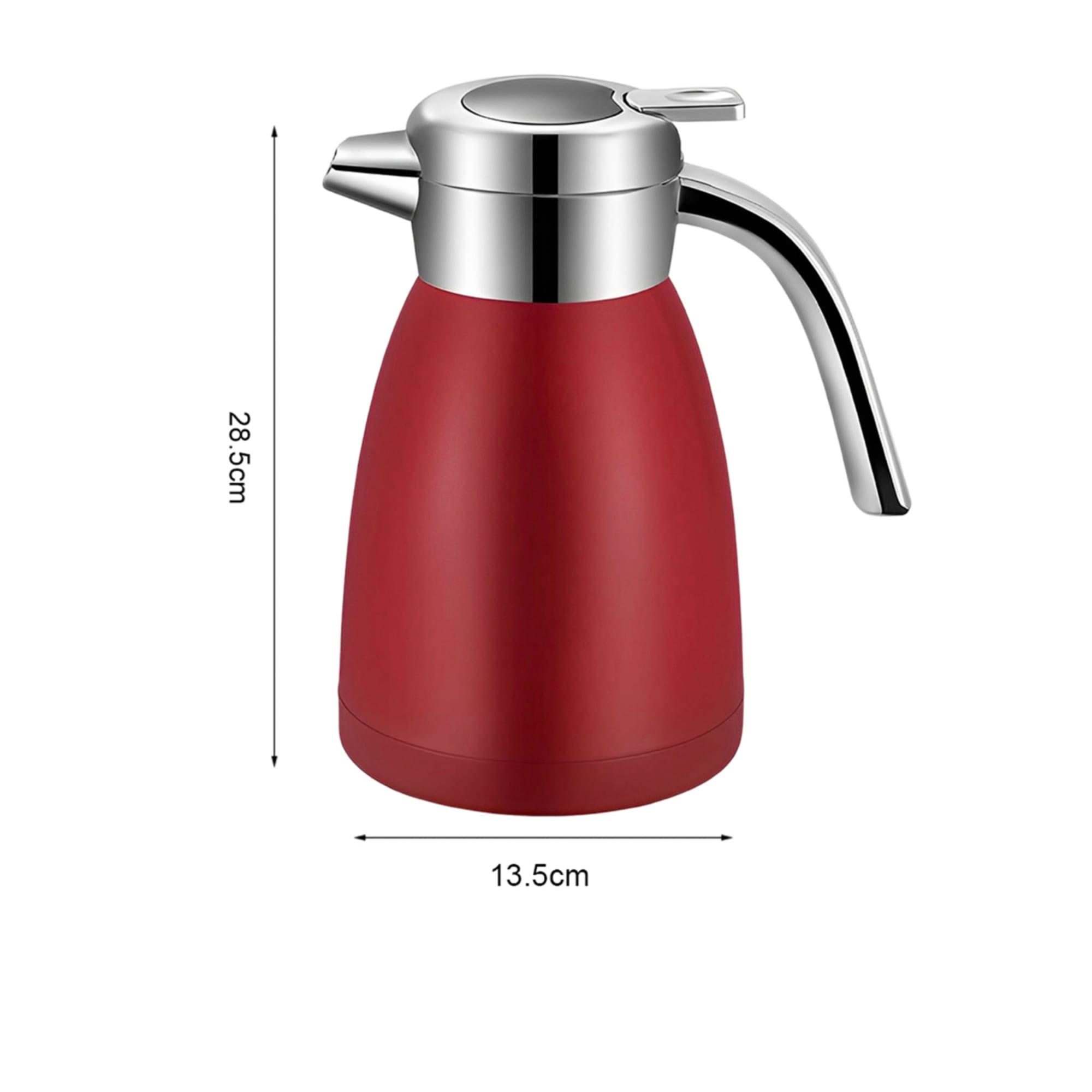 Soga Stainless Steel Insulated Kettle 2.2L Red Image 7