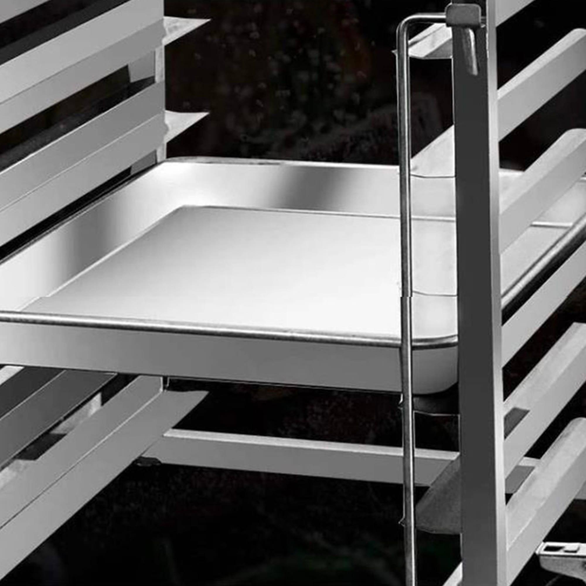 Soga Stainless Steel Gastronorm Trolley 7 Tier Suits 60x40cm Trays Set of 2 Image 3