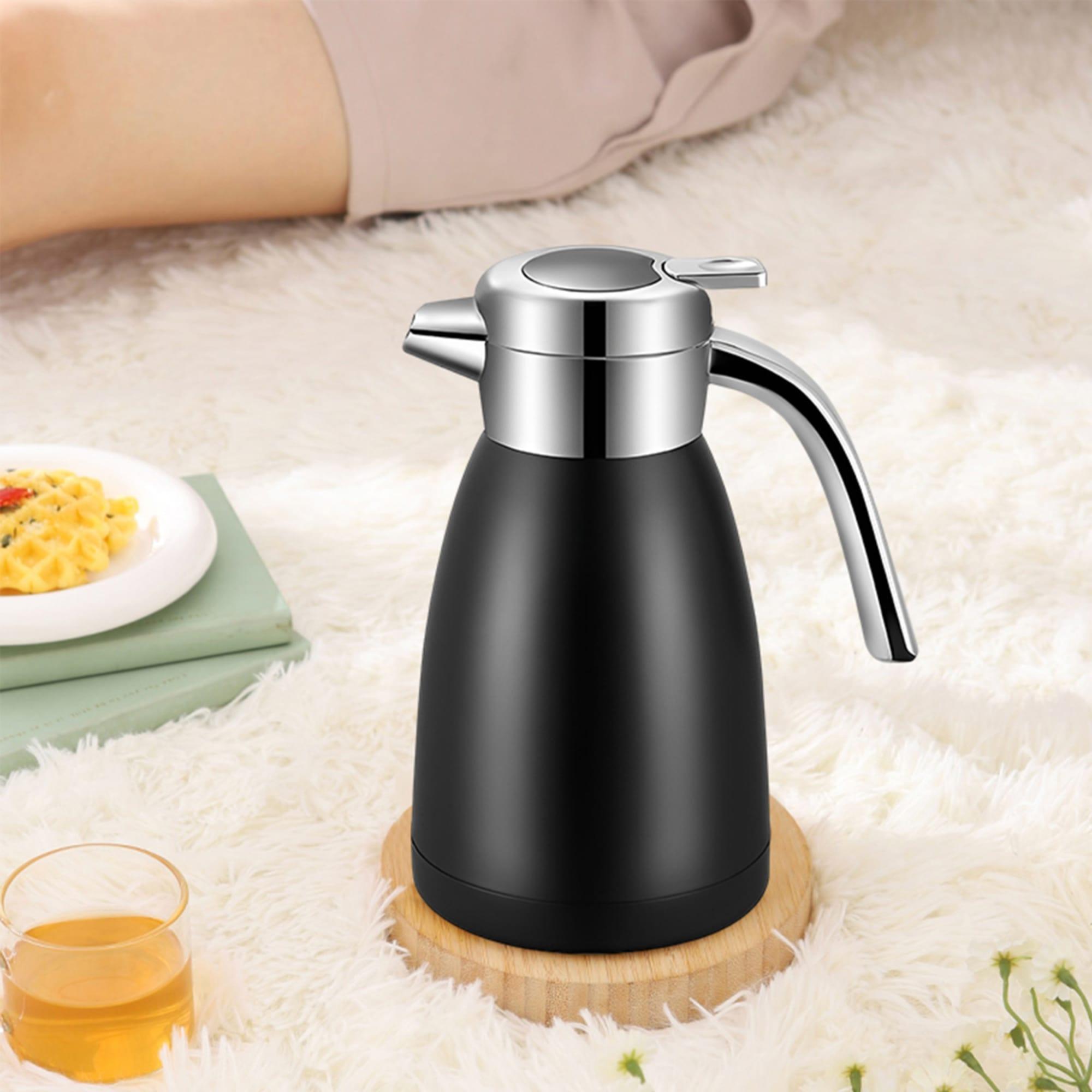 Soga Stainless Steel Insulated Kettle 1.2L Black Image 3