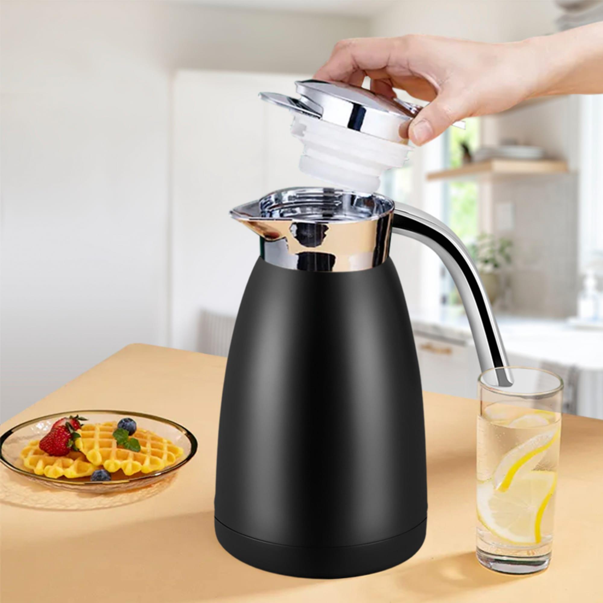 Soga Stainless Steel Insulated Kettle 1.2L Black Image 4