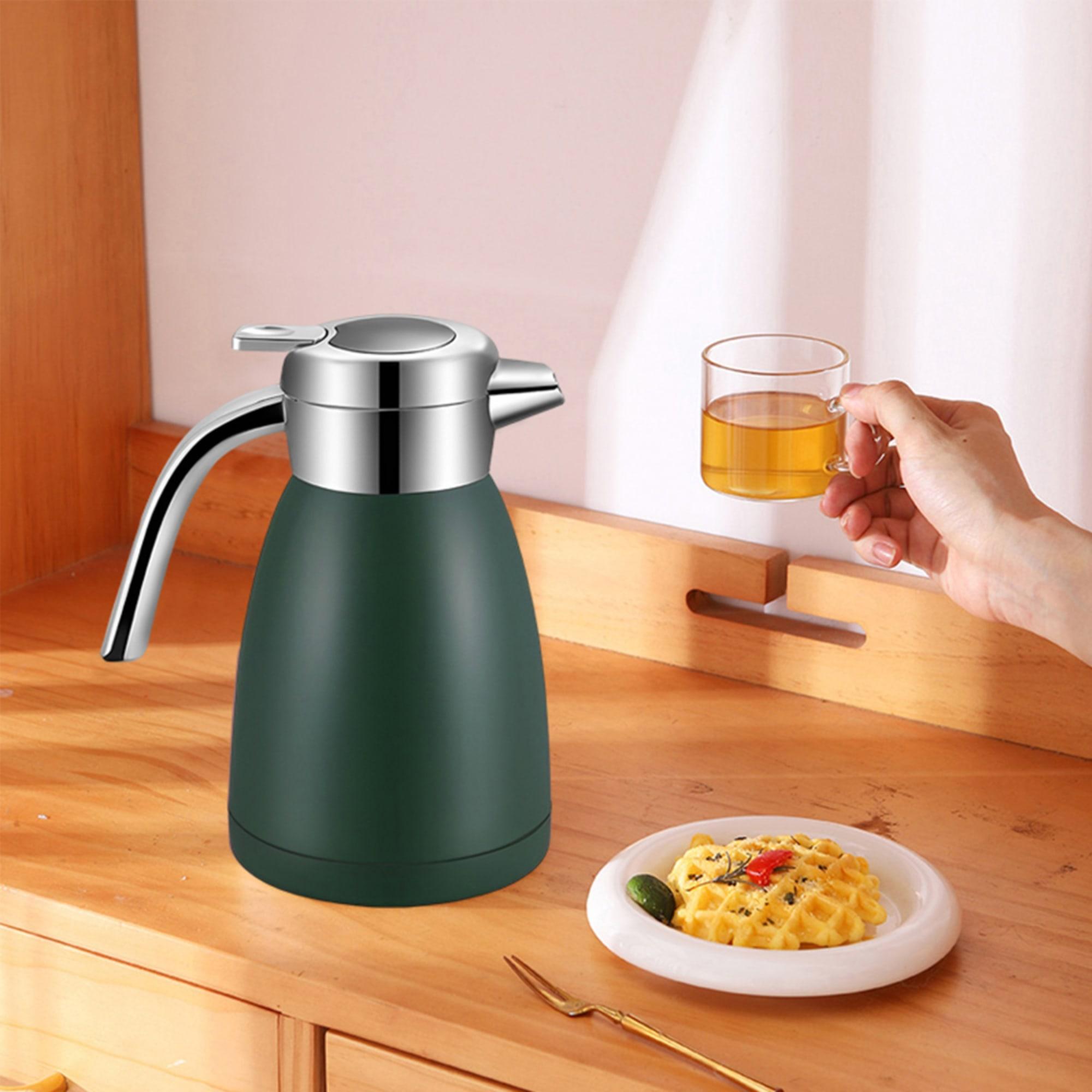 Soga Stainless Steel Insulated Kettle 1.2L Green Image 2