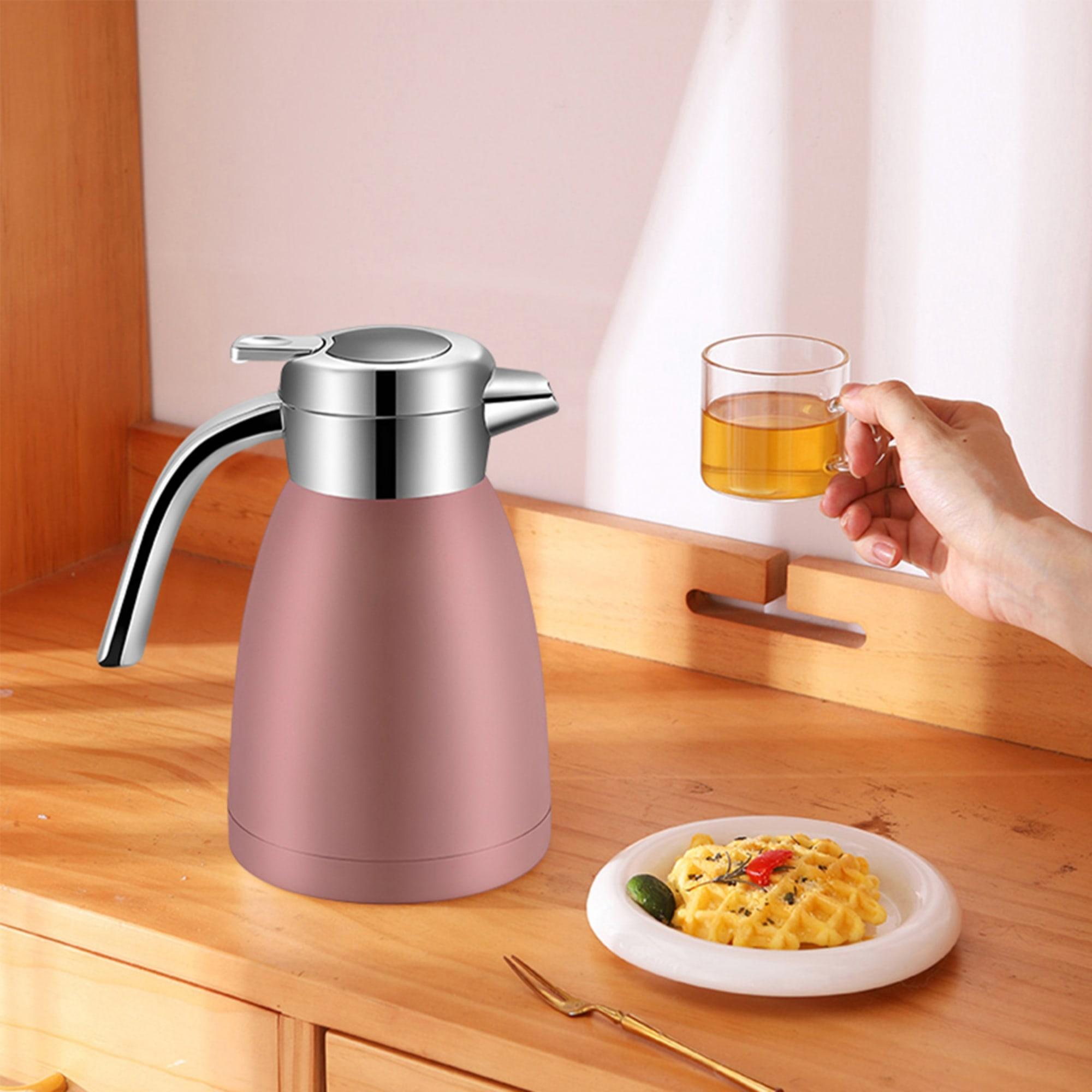 Soga Stainless Steel Insulated Kettle 1.8L Pink Image 2