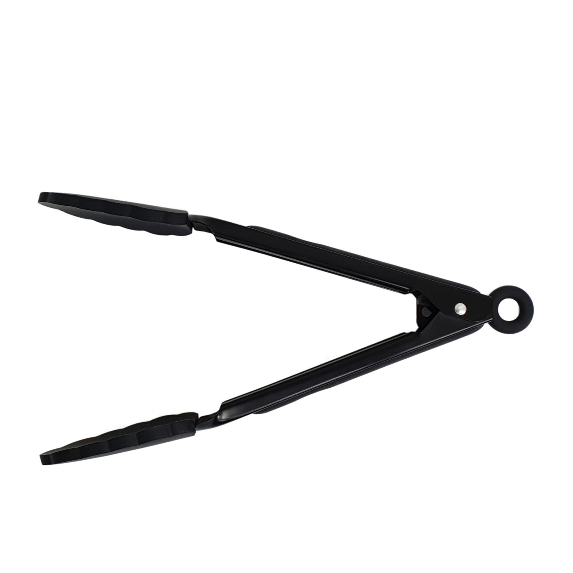 St. Clare Heavy Duty Tongs with Silicone Grip 30cm Black Image 3
