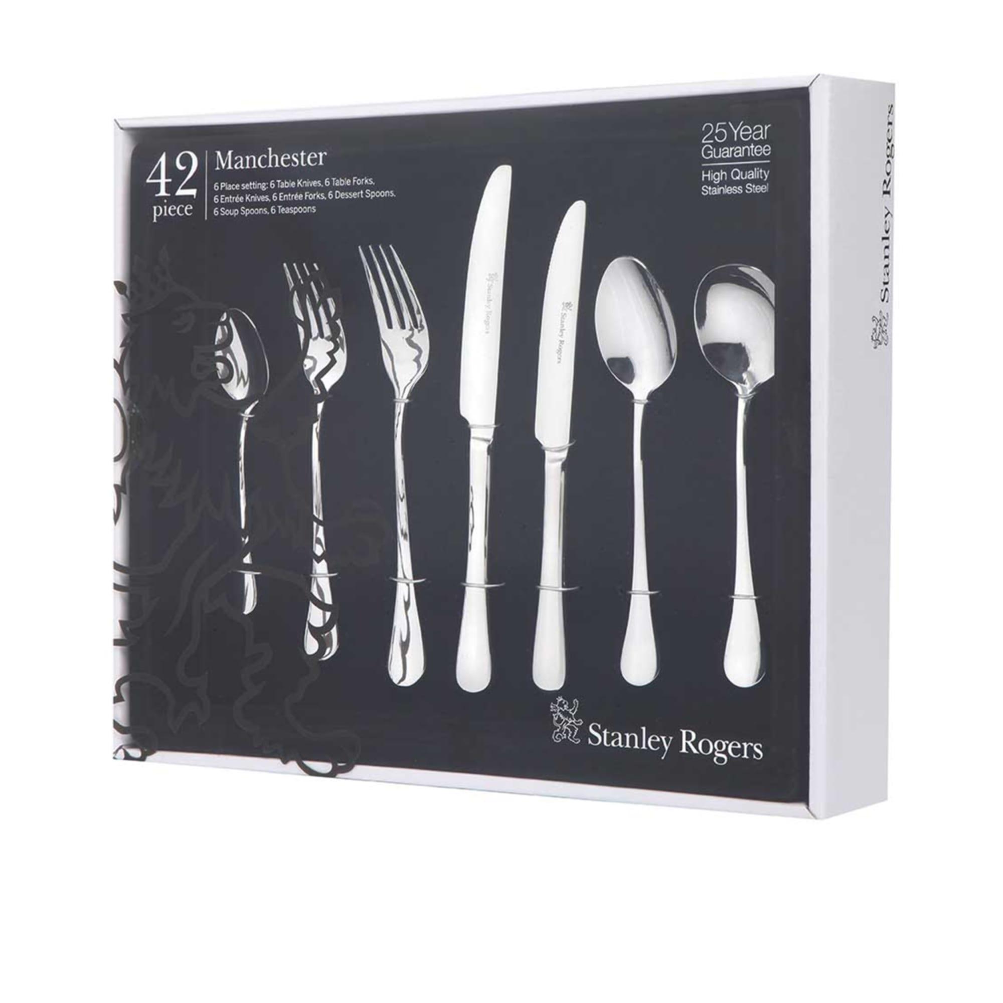 Stanley Rogers Manchester Cutlery Set 42pc Silver Image 5