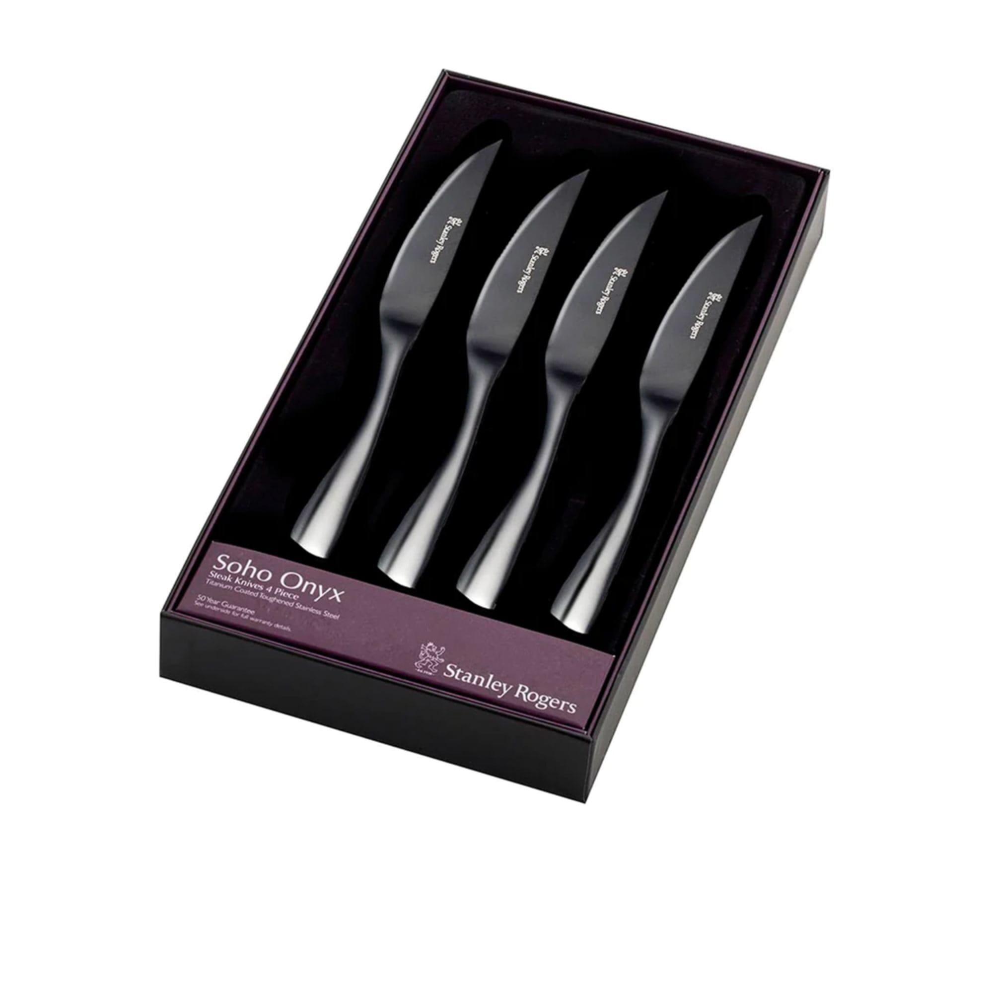 Stanley Rogers Soho Steak Knife Set of 4 Onyx Image 4