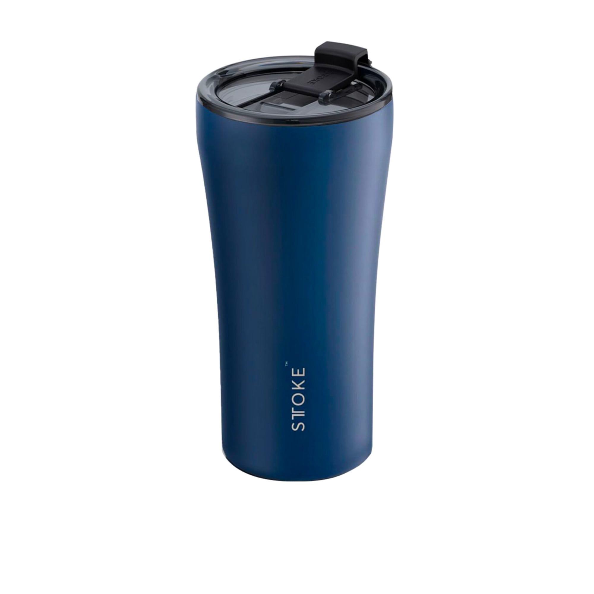 Sttoke Ceramic Reusable Coffee Cup 470ml (16oz) Magnetic Blue Image 1