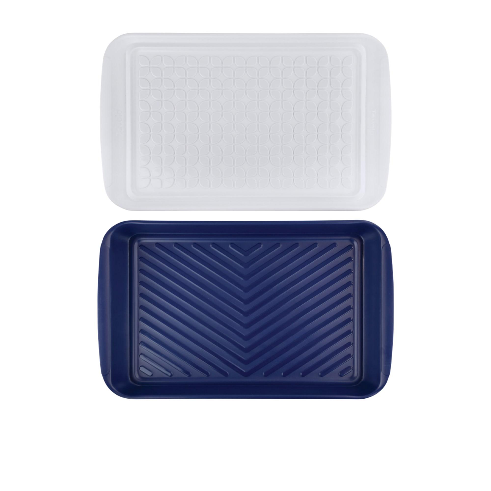 Tovolo Prep & Serve Marinade Trays Large Set of 2 Blue/White Image 13