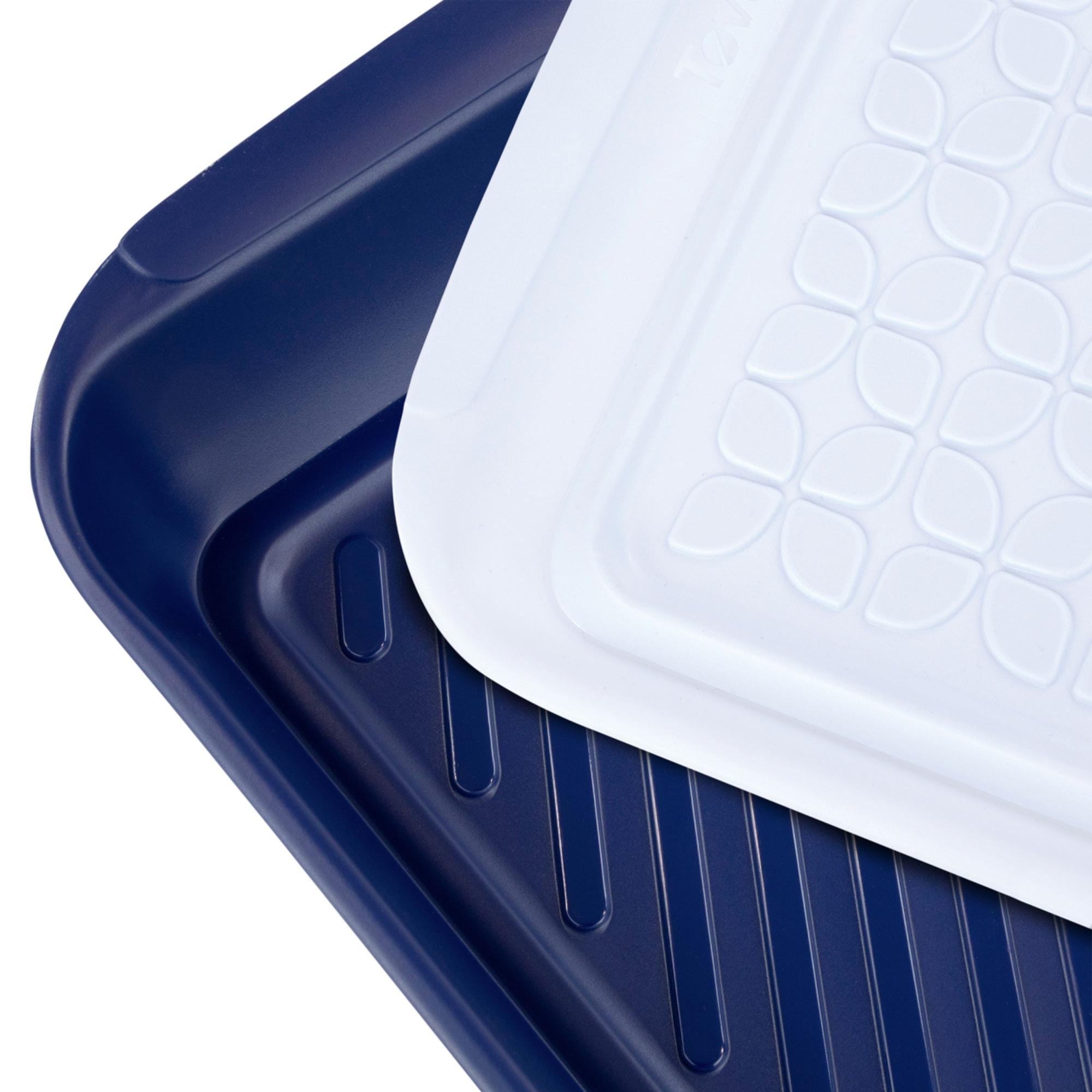 Tovolo Prep & Serve Marinade Trays Large Set of 2 Blue/White Image 4