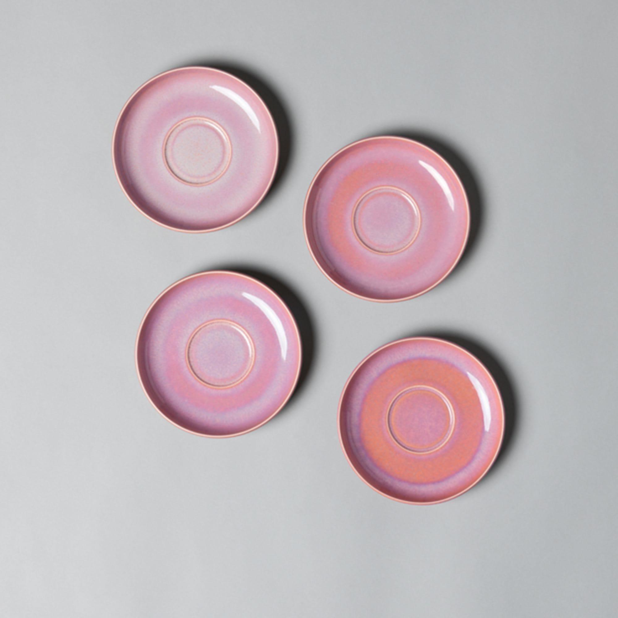 Villeroy & Boch Perlemor Coral Saucer 16cm Set of 6 Pink Image 3