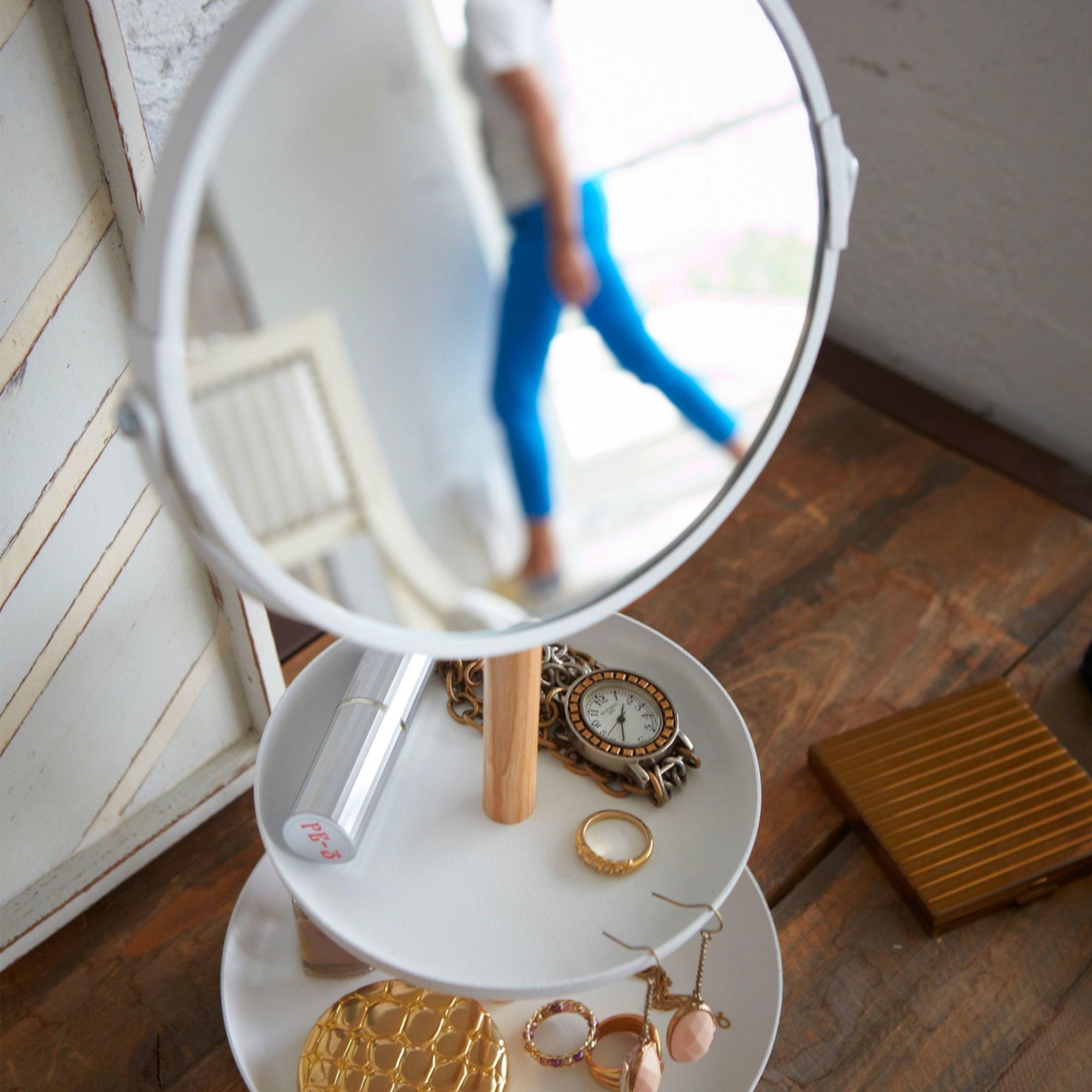 Yamazaki Tosca Mirror with Accessory Trays Image 5