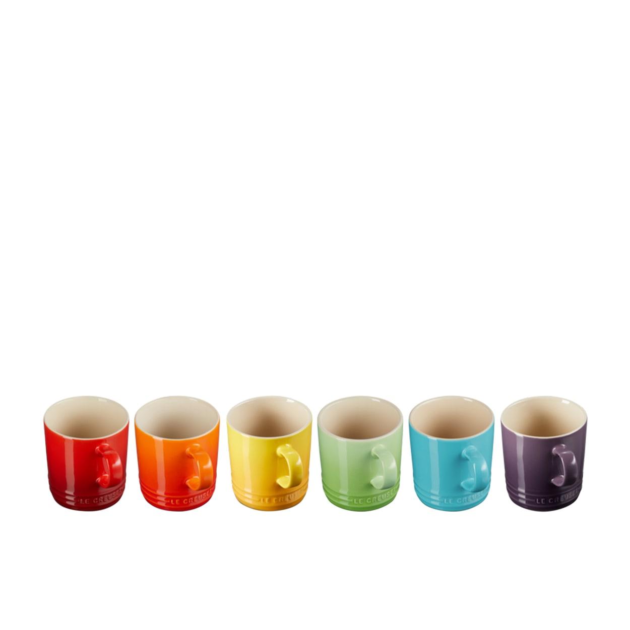 Le Creuset Stoneware Mug 350ml Set of 6 Rainbow Image 4
