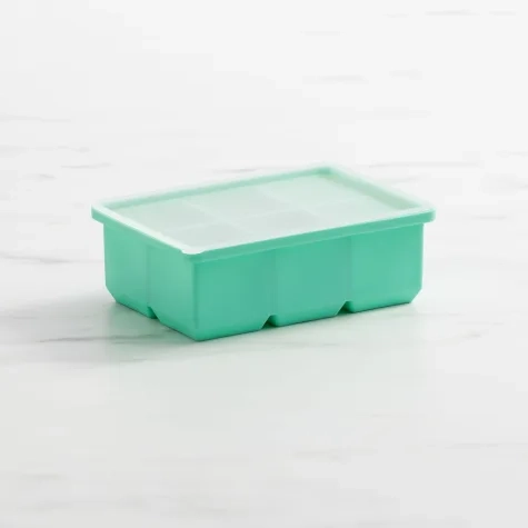 Kitchen Pro Kool 6 Cube Jumbo Silicone Ice Tray with Lid Image 1