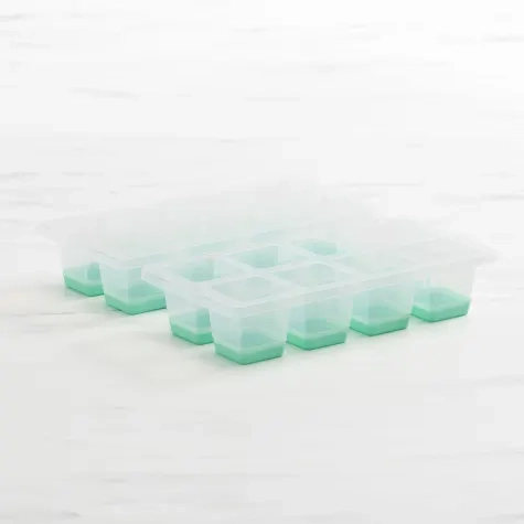 Kitchen Pro Kool 8 Jumbo Ice Cube Tray Set of 2 Aqua Image 1