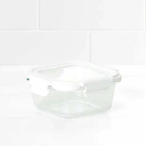 Kitchen Pro VersaLock Square Glass Container 520ml White Image 2
