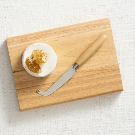Salisbury & Co Degustation Serving Board with Cheese Knife 25x18cm Natural Image 2