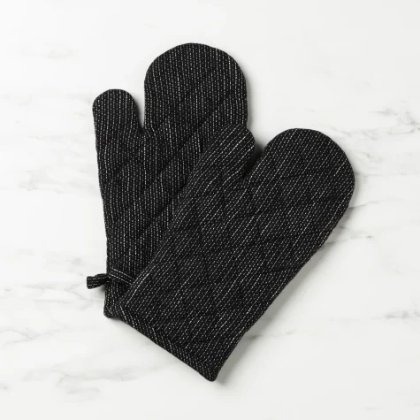 Salisbury & Co Devon Oven Glove Set of 2 Black Image 1