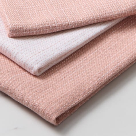 Salisbury & Co Devon Tea Towel Set of 3 Dusty Pink Image 2