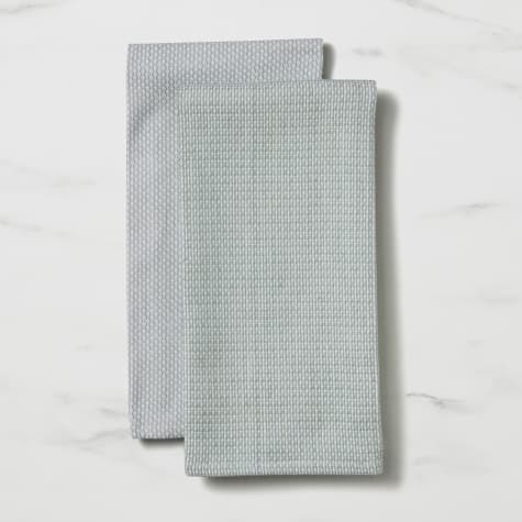 Salisbury & Co Diamond Tea Towel Set of 2 Sage Image 1