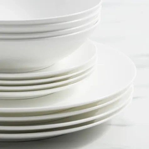 Salisbury & Co Elegance Coupe Dinner Set 12pc White Image 2