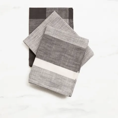 Salisbury & Co Hampton Tea Towel Set of 3 Charcoal Image 1