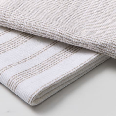 Salisbury & Co Marine Tea Towel Set of 2 White/Grey Image 2