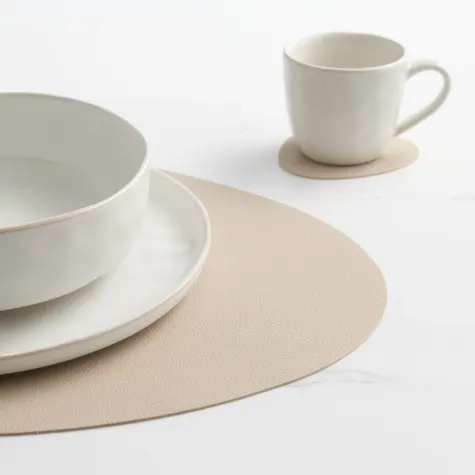 Salisbury & Co Modern Placemat 37x34cm Taupe Image 2