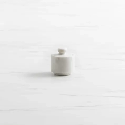 Salisbury & Co Riviera Marble Pinch Pot 7.5cm White Image 1