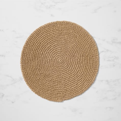 Salisbury & Co Woven Round Placemat 38cm Natural Image 1