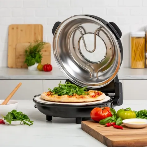 Wolstead Pro Rapido Pizza Oven Matte Black Image 1