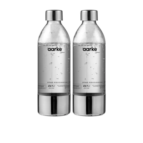 Aarke PET Water Bottle for Aarke Carbonator 800ml Set of 2 Image 1