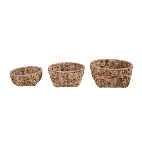 Amalfi Woven Seagrass Basket Set 3pc Image 2