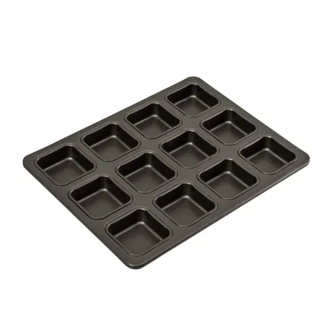 Bakemaster Non Stick 12 Cup Brownie Pan Image 1