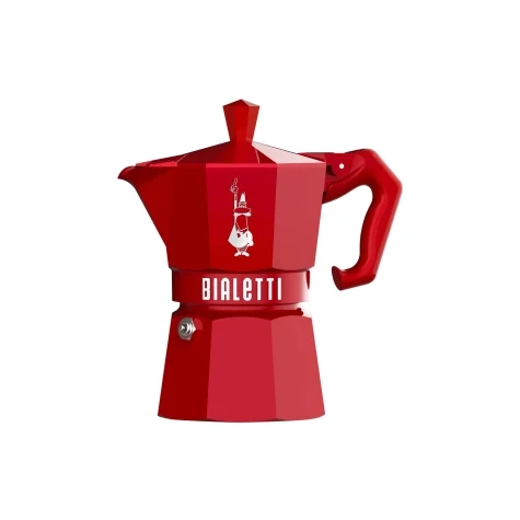 Bialetti Moka Exclusive Stovetop Expresso Maker 3 Cup Red Image 1