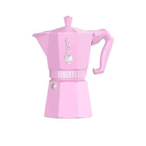 Bialetti Moka Exclusive Stovetop Expresso Maker 6 Cup Pink Image 1