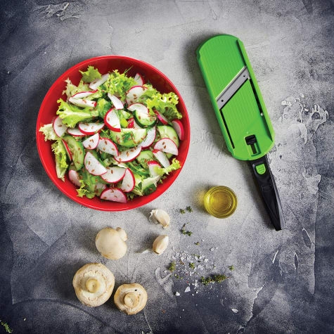 Borner Multi Slicer Green with Multi Grip and Safety Food Holder Image 2