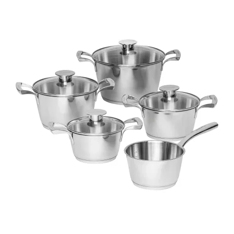 Bugatti Stainless Steel 5pc Cookware Set Chrome Image 1