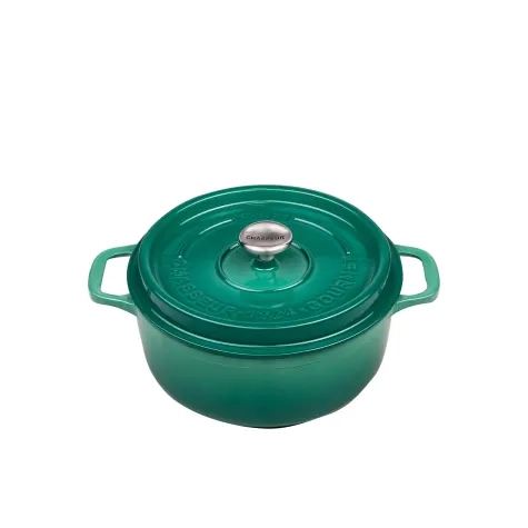 Chasseur Gourmet Round French Oven 24cm - 4L Jade Image 1