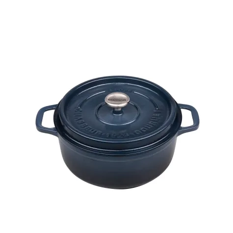 Chasseur Gourmet Round French Oven 26cm - 5L Midnight Blue Image 1
