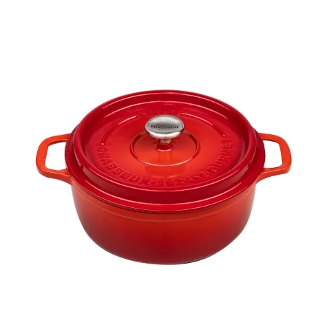 Chasseur Gourmet Round French Oven 28cm - 6.1L Crimson Image 1