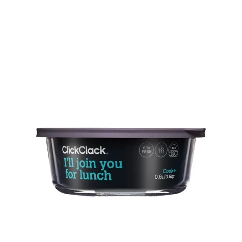 ClickClack Cook+ Round Heatproof Glass Container 600ml Image 1