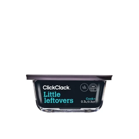 ClickClack Cook+ Square Heatproof Glass Container 300ml Image 1