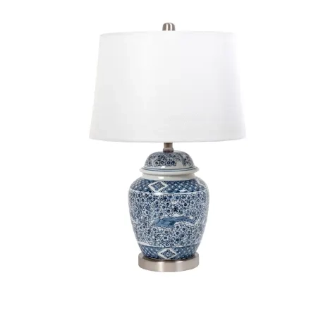 Coast Ceramic Table Lamp Blue/White Image 1