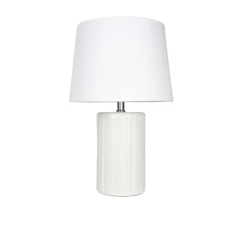 Coast Ceramic Textured Table Lamp Off White Image 1