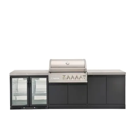 Crossray Outdoor BBQ Kitchen with Double Fridge Image 1