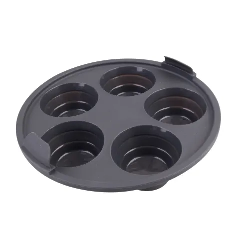 Daily Bake Silicone Round Collapsible Air Fryer Muffin Pan 5 Cup Image 1