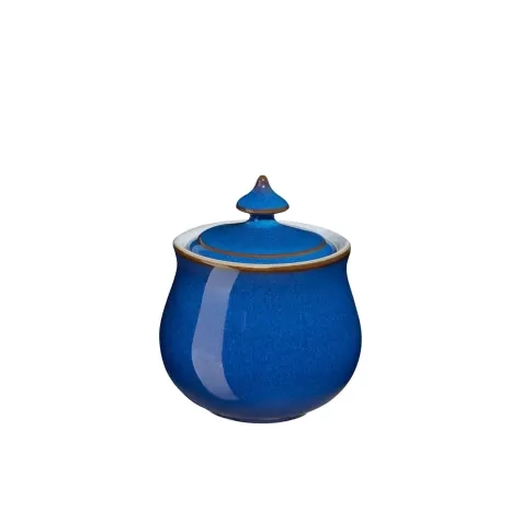 Denby Imperial Blue Covered Sugar Bowl 310ml Image 1
