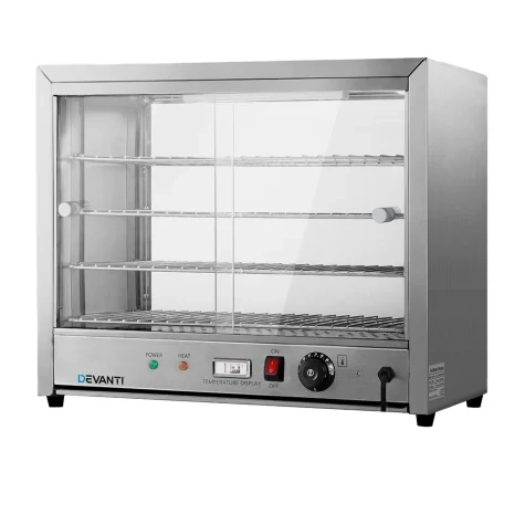 Devanti 4 Tier Commercial Food Warmer Display Cabinet Image 1