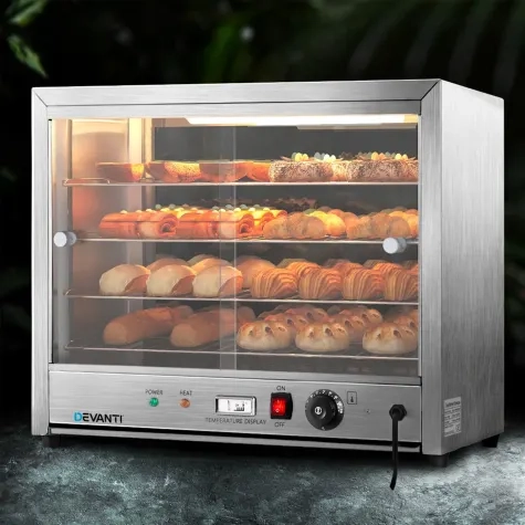 Devanti 4 Tier Commercial Food Warmer Display Cabinet Image 2