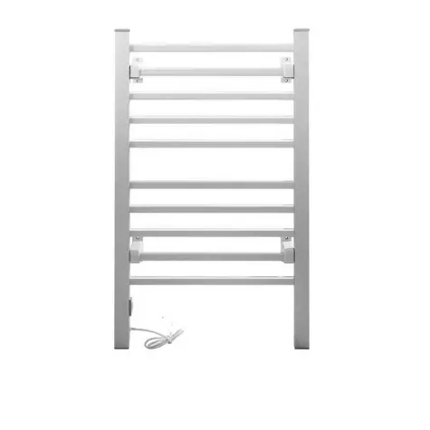 Devanti Electric Heated Towel Rail Rack 10 Bars Freestanding Clothes Dry Warmer Image 2