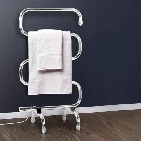 Devanti Electric Heated Towel Rail Rack 5 Bars Freestanding Clothes Dry Warmer Image 2